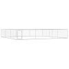Outdoor Dog Kennel Galvanised Steel 236.2"x236.2"x39.4" - Silver