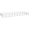 Dog Kennel Black 430.6 ftÂ² Steel - Black