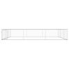 Outdoor Dog Kennel Galvanised Steel 236.2"x236.2"x39.4" - Silver
