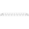 Dog Kennel Black 430.6 ftÂ² Steel - Black