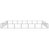 Dog Kennel Black 527.4 ft? Steel - Black