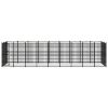 Outdoor Dog Kennel Steel 267.8 ftÂ² - Black