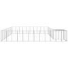 Dog Kennel Silver 338.6 ftÂ² Steel - Silver