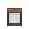 JHX Furniture Dog Crates for small dogs Wooden Dog Kennel Dog Crate End Table, Nightstand(Rustic Brown) - Rustic Brown