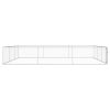 Outdoor Dog Kennel Galvanised Steel 236.2"x236.2"x39.4" - Silver