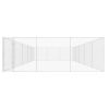Outdoor Dog Kennel Galvanised Steel 31.2'x18.7'x6.1' - Silver