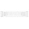 Outdoor Dog Kennel Galvanised Steel 31.2'x31.2'x6.1' - Silver