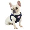 dog Harnesses and dog leash set; New dog leash corduroy breathable dog chest strap reflective pet chest strap walking dog rope set - coffee - XS