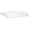 Dog Kennel Black 527.4 ft? Steel - Black
